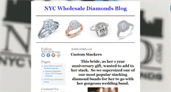 Desktop Screenshot of nycdiamondblog.com